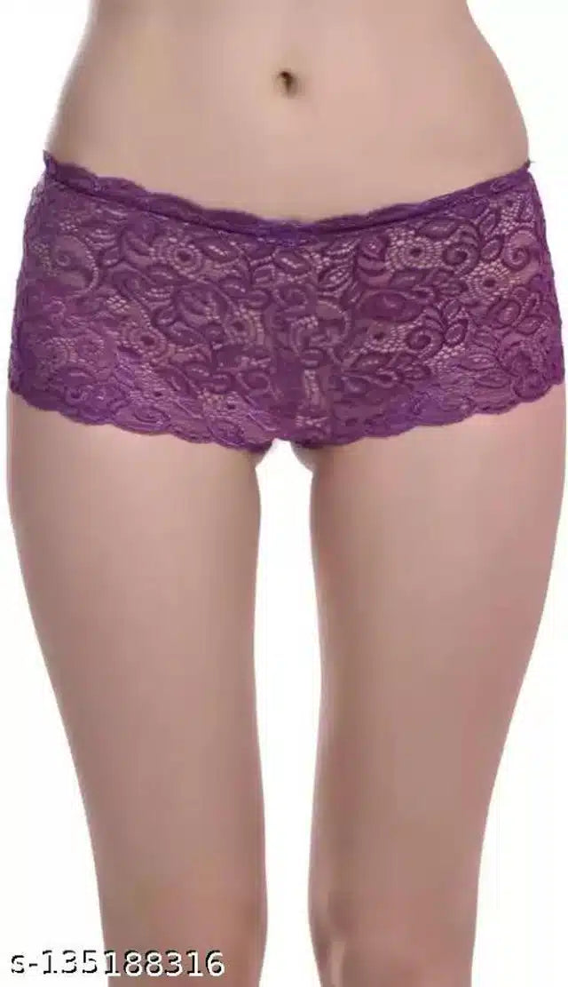 Net Briefs for Women (Purple, 7XL)
