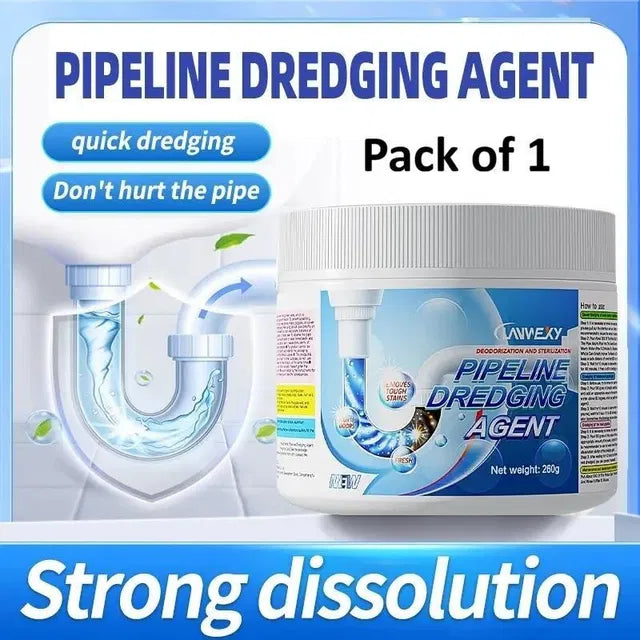 Powerful Pipe Dredging Agent for Kitchen and Toilet Pipelines 260 gm (Pack of 1)