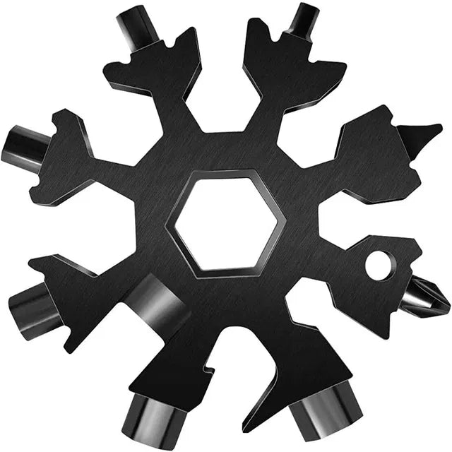 PLANETONE 18 in 1 Stainless Steel Snowflake Multi Tool Keychain Use Any Time all time best