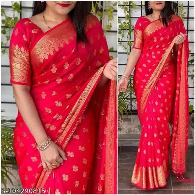 Jacquard Saree For Women (6.3m)